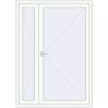 Preisgestaltung Einfach und Doppelglasschwingtüren 1500x2100 mm INTERIOR door (Т94/60) opens to the outside RAL 9016 Traffic white beidseitig