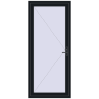 Preisgestaltung Einfach und Doppelglasschwingtüren 1000x2300 mm INTERIOR door (Т94/60) opens to the outside BLACK_COOL_110L-2 beidseitig