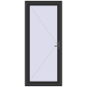 Preisgestaltung Einfach und Doppelglasschwingtüren 1000x2300 mm INTERIOR door (Т94/60) opens to the outside ANTHRACITE_GREY_GLATT beidseitig
