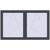 Preisgestaltung Kipp und Drehfenster 2000x1200 mm REHAU EURO70 ANTHRACITE_GREY_STRUKTURAL extern