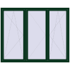 Preisgestaltung Kipp und Drehfenster 2200x1750 mm REHAU EURO70 MOSS_GREEN beidseitig