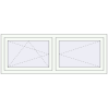 Preisgestaltung Kipp und Drehfenster 1600x600 mm REHAU ENERGY-SAVING SYNEGO MD RAL 9016 Traffic white beidseitig