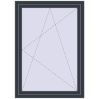 Preisgestaltung Kipp und Drehfenster 1000x1400 mm REHAU EURO70 ANTHRACITE_GREY_STRUKTURAL beidseitig