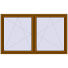 Preisgestaltung Kipp und Drehfenster 2000x1200 mm REHAU OPTIMUM EURO-DESIGN 70 GOLDEN OAK beidseitig