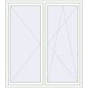 Preisgestaltung Kipp und Drehfenster 1600x1800 mm REHAU  BRILLANT RAL 9016 Traffic white beidseitig