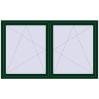 Preisgestaltung Kipp und Drehfenster 2000x1200 mm REHAU EURO70 MOSS_GREEN beidseitig