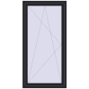 Preisgestaltung Kipp und Drehfenster 880x1750 mm REHAU EURO70 BLACK_ULTI-MATT beidseitig