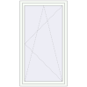 Preisgestaltung Kipp und Drehfenster 1000x1755 mm REHAU ENERGY-SAVING SYNEGO MD RAL 9016 Traffic white beidseitig