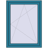 Preisgestaltung Kipp und Drehfenster 900x1200 mm REHAU EURO70 BRILLIANT_BLUE beidseitig