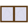 Preisgestaltung Kipp und Drehfenster 2000x1200 mm REHAU OPTIMUM EURO-DESIGN 70 WALNUT extern