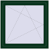 Preisgestaltung Kipp und Drehfenster 1000x1000 mm REHAU EURO70 MOSS_GREEN beidseitig