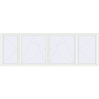 Preisgestaltung Kipp und Drehfenster 4080x1380 mm REHAU EURO70 RAL 9016 Traffic white beidseitig