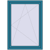 Preisgestaltung Kipp und Drehfenster 1000x1400 mm REHAU EURO70 BRILLIANT_BLUE beidseitig