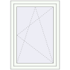 Preisgestaltung Kipp und Drehfenster 800x1100 mm REHAU EURO70 RAL 9016 Traffic white beidseitig