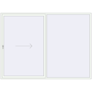 REHAU SLINOVA 3000x2200 mm RAL 9016 Traffic white beidseitig