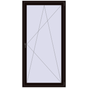 BALCONY DOOR REHAU EURO 60 1050x2150 mm BLACK_BROWN beidseitig BALCONY DOOR REHAU EURO 60 1050x2150 mm BLACK_BROWN beidseitig