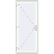 Haustüren 900x2100 mm DOOR KORSA OPTIMUM (REHAU Brillant Design) RAL 9016 Traffic white beidseitig Haustüren 900x2100 mm DOOR KORSA OPTIMUM (REHAU Brillant Design) RAL 9016 Traffic white beidseitig