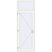 Haustüren 900x2600 mm DOOR KORSA OPTIMUM (REHAU Brillant Design) RAL 9016 Traffic white beidseitig Haustüren 900x2600 mm DOOR KORSA OPTIMUM (REHAU Brillant Design) RAL 9016 Traffic white beidseitig