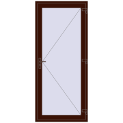 Einfach und Doppelglasschwingtüren 1000x2300 mm INTERIOR door (Т94/60) opens to the outside BLACK_CHERRY beidseitig