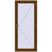 Einfach und Doppelglasschwingtüren 1000x2300 mm INTERIOR door (Т94/60) opens to the outside WALNUT beidseitig