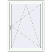 REHAU SYNEGO MD 80 1010x1360 mm RAL 9016 Traffic white beidseitig REHAU SYNEGO MD 80 1010x1360 mm RAL 9016 Traffic white beidseitig