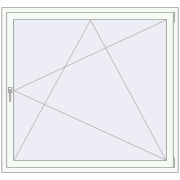 Kipp und Drehfenster 1500x1400 mm KORSA OPTIMUM 60 (REHAU Euro-Design 60)