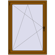 REHAU EURO70 1000x1400 mm GOLDEN OAK beidseitig