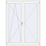 REHAU BRILLANT 1250x1650 mm RAL 9016 Traffic white beidseitig REHAU BRILLANT 1250x1650 mm RAL 9016 Traffic white beidseitig