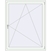 REHAU BRILLANT 1200x1500 mm RAL 9016 Traffic white beidseitig REHAU BRILLANT 1200x1500 mm RAL 9016 Traffic white beidseitig