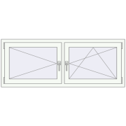 REHAU ENERGY-SAVING SYNEGO MD 1600x600 mm RAL 9016 Traffic white beidseitig