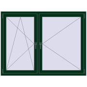 REHAU  BRILLANT 1600x1200 mm MOSS_GREEN beidseitig