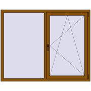 REHAU EURO70 1600x1300 mm GOLDEN OAK beidseitig REHAU EURO70 1600x1300 mm GOLDEN OAK beidseitig