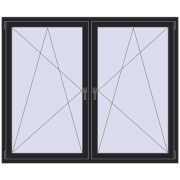 REHAU BRILLANT 1750x1450 mm BLACK_ULTI-MATT beidseitig REHAU BRILLANT 1750x1450 mm BLACK_ULTI-MATT beidseitig