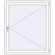 REHAU ENERGY-SAVING SYNEGO MD 1100x1300 mm RAL 9016 Traffic white beidseitig REHAU ENERGY-SAVING SYNEGO MD 1100x1300 mm RAL 9016 Traffic white beidseitig