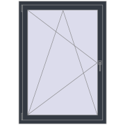 REHAU EURO70 1000x1400 mm ANTHRACITE_GREY_STRUKTURAL beidseitig REHAU EURO70 1000x1400 mm ANTHRACITE_GREY_STRUKTURAL beidseitig