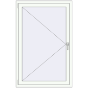 REHAU  BRILLANT 900x1400 mm RAL 9016 Traffic white beidseitig