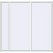 Aluprof MB86 (aluminum) 2400x2320 mm RAL 9016 Traffic white beidseitig