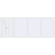 REHAU EURO70 4000x1500 mm RAL 9016 Traffic white beidseitig REHAU EURO70 4000x1500 mm RAL 9016 Traffic white beidseitig