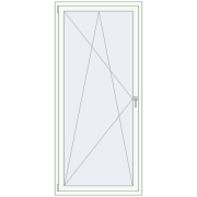 Kipp und Drehfenster 1000x2100 mm REHAU SYNEGO MD 80 RAL 9016 Traffic white beidseitig