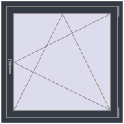 REHAU EURO70 1000x1000 mm ANTHRACITE_GREY_STRUKTURAL beidseitig REHAU EURO70 1000x1000 mm ANTHRACITE_GREY_STRUKTURAL beidseitig