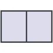 REHAU SYNEGO MD 80 2000x1250 mm ANTHRACITE_GREY_STRUKTURAL beidseitig