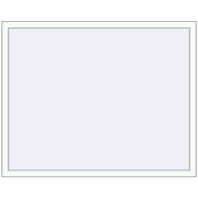 REHAU  BRILLANT 1450x1170 mm RAL 9016 Traffic white beidseitig