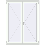 REHAU  BRILLANT 1250x1650 mm RAL 9016 Traffic white beidseitig