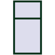 Kipp und Drehfenster 800x1500 mm REHAU EURO70 MOSS_GREEN beidseitig