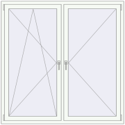 REHAU BRILLANT 1630x1630 mm RAL 9016 Traffic white beidseitig REHAU BRILLANT 1630x1630 mm RAL 9016 Traffic white beidseitig