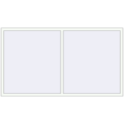 REHAU EURO70 2280x1280 mm RAL 9016 Traffic white beidseitig REHAU EURO70 2280x1280 mm RAL 9016 Traffic white beidseitig