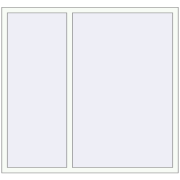 REHAU SYNEGO MD 80 1600x1500 mm RAL 9016 Traffic white beidseitig REHAU SYNEGO MD 80 1600x1500 mm RAL 9016 Traffic white beidseitig