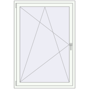 REHAU EURO70 1140x1450 mm RAL 9016 Traffic white beidseitig REHAU EURO70 1140x1450 mm RAL 9016 Traffic white beidseitig