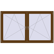 REHAU OPTIMUM EURO-DESIGN 70 2000x1200 mm WALNUT beidseitig REHAU OPTIMUM EURO-DESIGN 70 2000x1200 mm WALNUT beidseitig