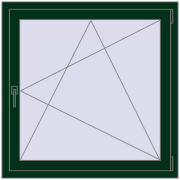 REHAU EURO70 1000x1000 mm MOSS_GREEN beidseitig REHAU EURO70 1000x1000 mm MOSS_GREEN beidseitig